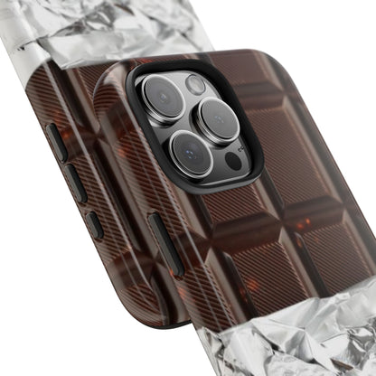 Chocolate with Silver Wrap iPhone Cases