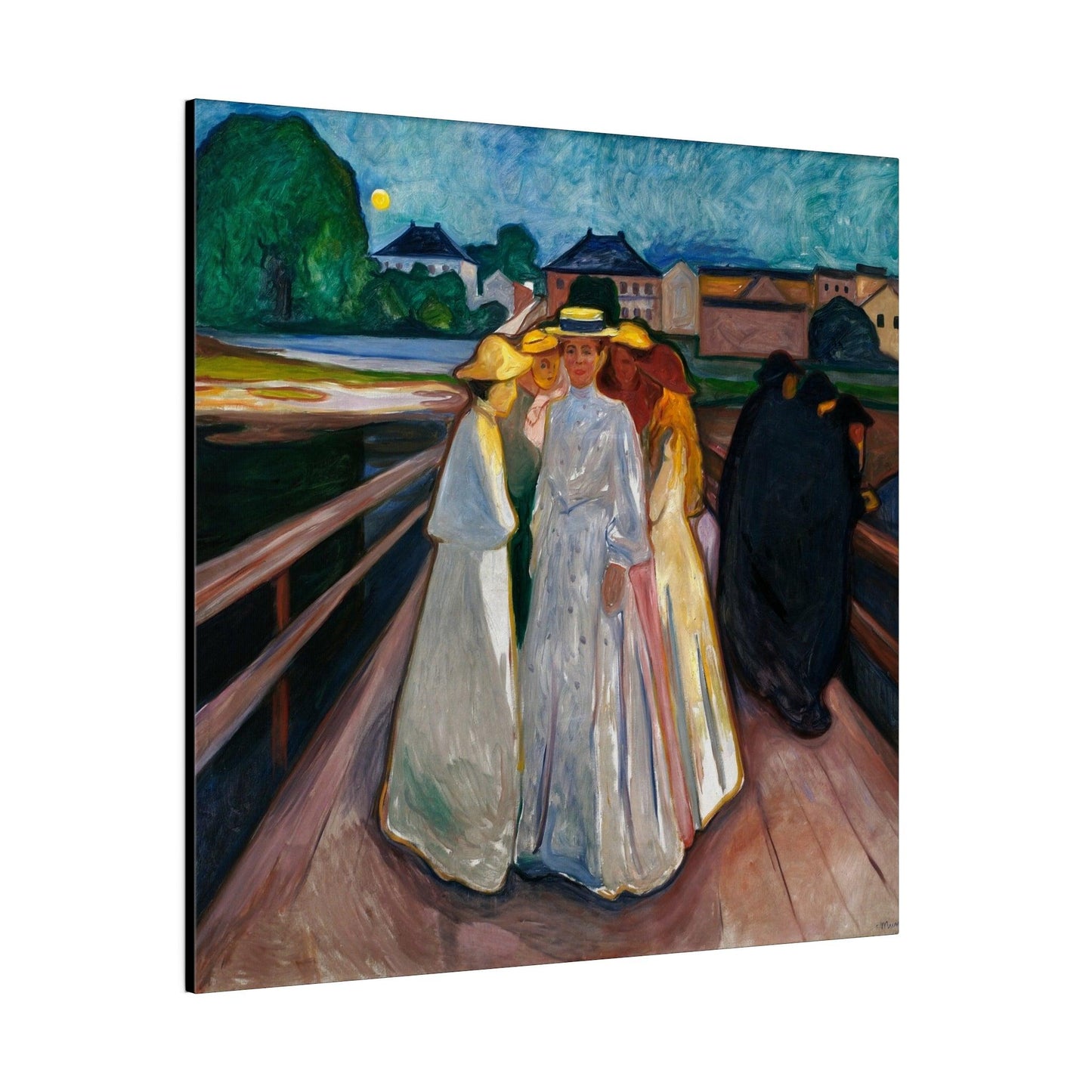 Edvard Munch's On the Bridge (1903) - Matte Canvas, Stretched, 0.75"