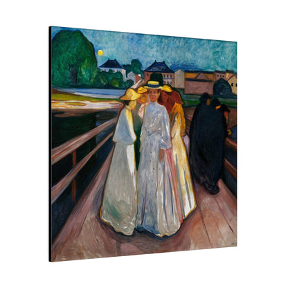 Edvard Munch's On the Bridge (1903) - Matte Canvas, Stretched, 0.75"