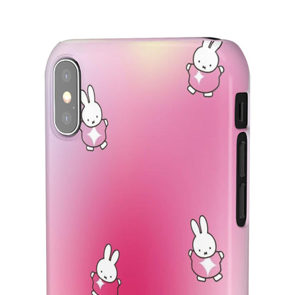 The Bunny Aura Pink Snap Cases