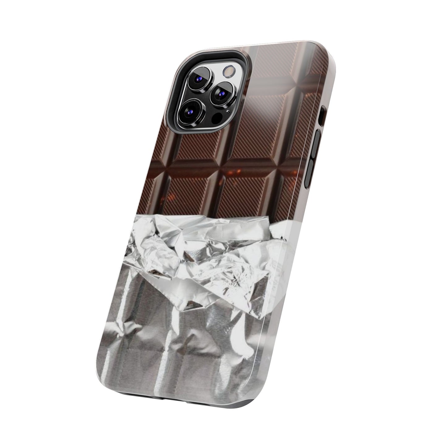 Chocolate with Silver Wrap iPhone Cases