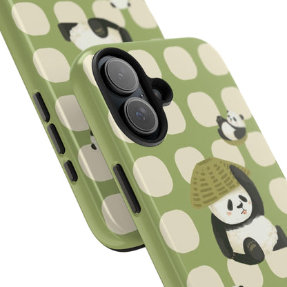 Bamboo Basket Pandas iPhone Cases