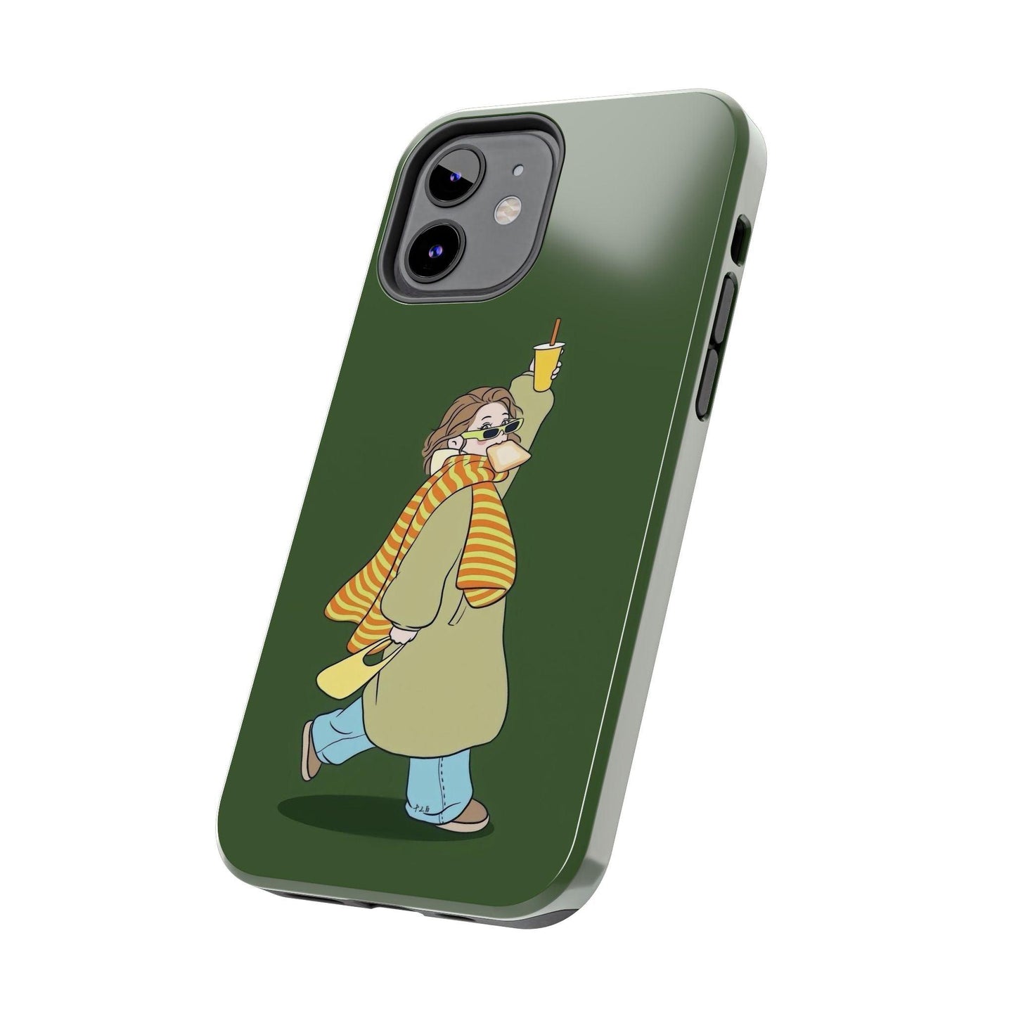 Snack Stroll & Sassy Sips Chic iPhone Cases