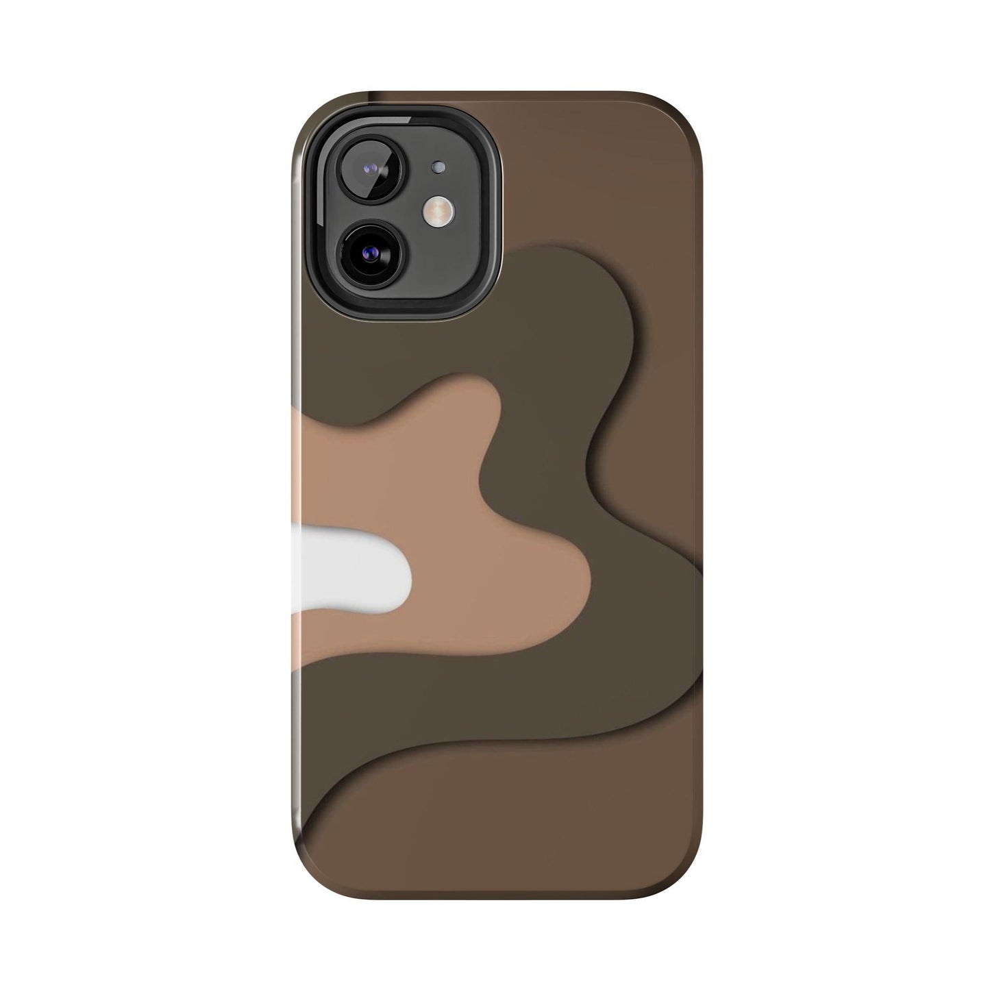 Brown Town Flows Tough iPhone Cases