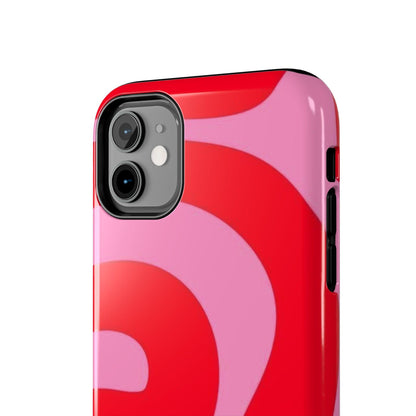 Pop Pink Swirls Tough iPhone Cases