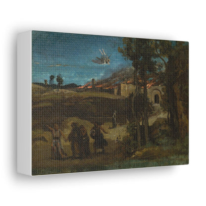 Study for The Destruction of Sodom by Camille Corot - Canvas Gallery Wraps