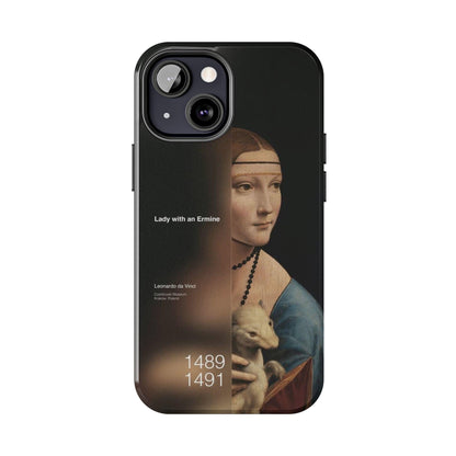 Da Vinci's Ermine Elegance Tough iPhone Cases