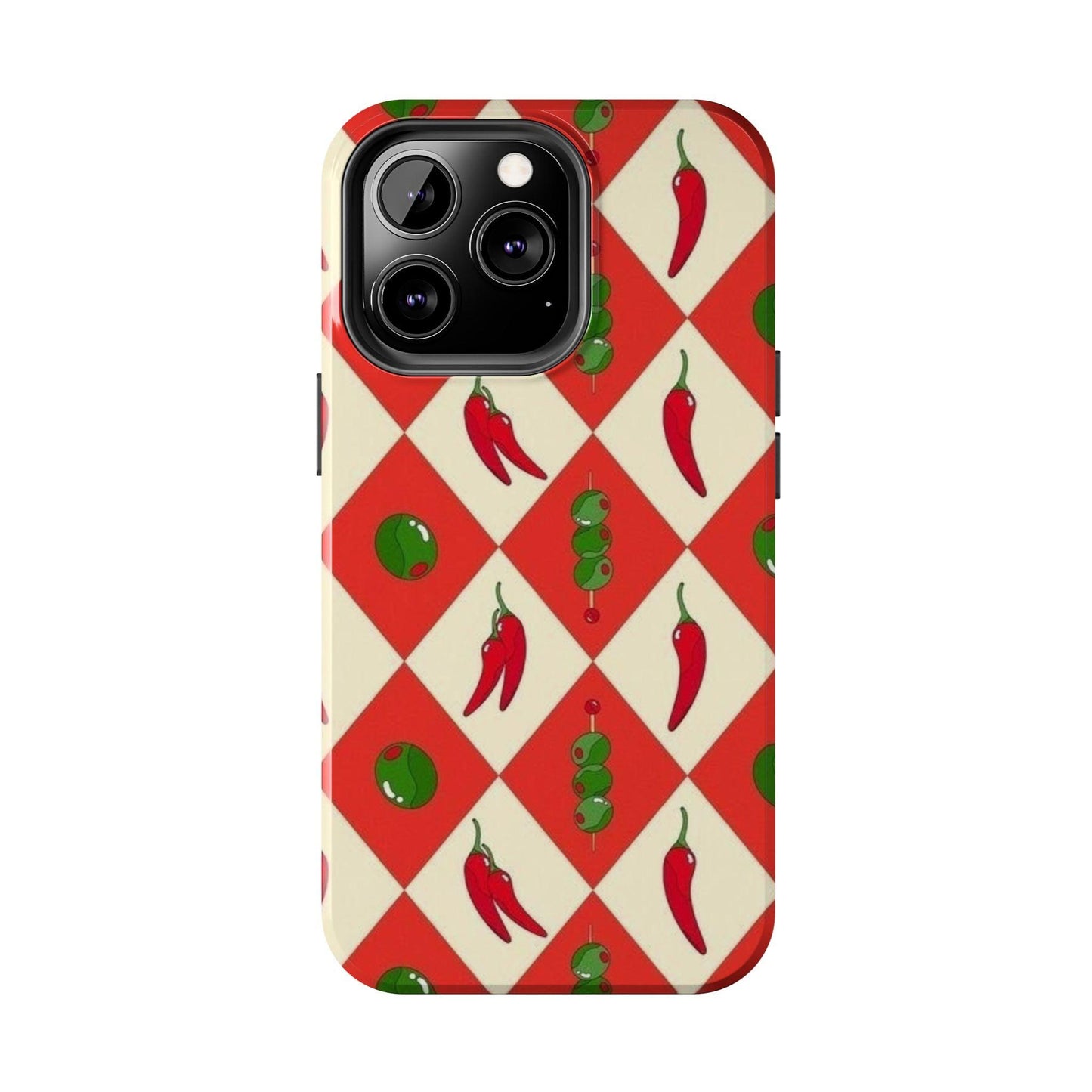 Red Chillies and Olives iPhone Cases