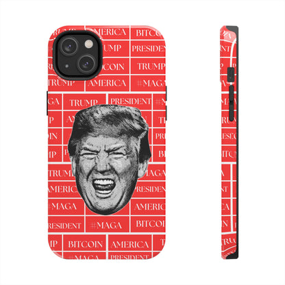 Bold Donald Trump Tough Phone Case - #MAGA & Bitcoin Design