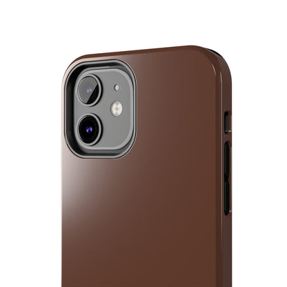 The Basics Coffee Brown iPhone Cases - The Basics Collection