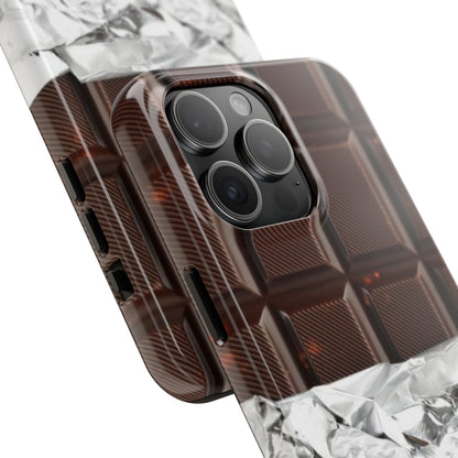 Chocolate with Silver Wrap iPhone Cases