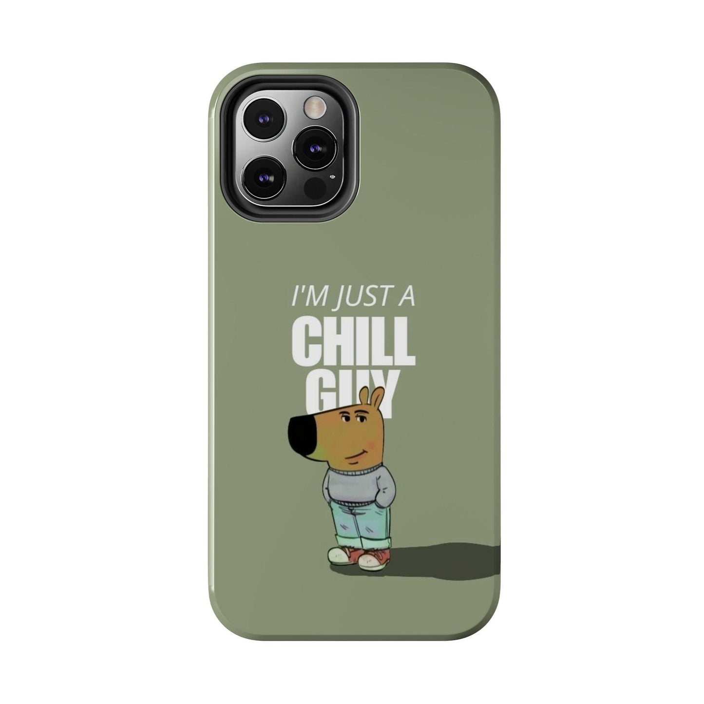 Chill Guy Meme Tough iPhone Cases