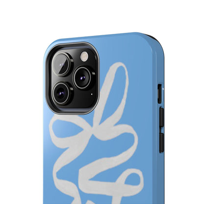 Bow in Blue Cute iPhone Cases