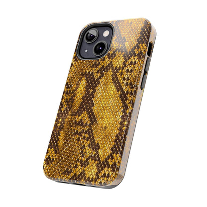 Golden Viper Scales Tough iPhone Cases