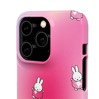 The Bunny Aura Pink Snap Cases