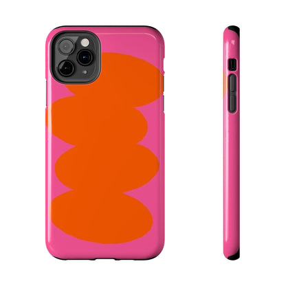 Pink Tangerine Blush Tough iPhone Cases