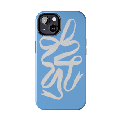 Bow in Blue Cute iPhone Cases