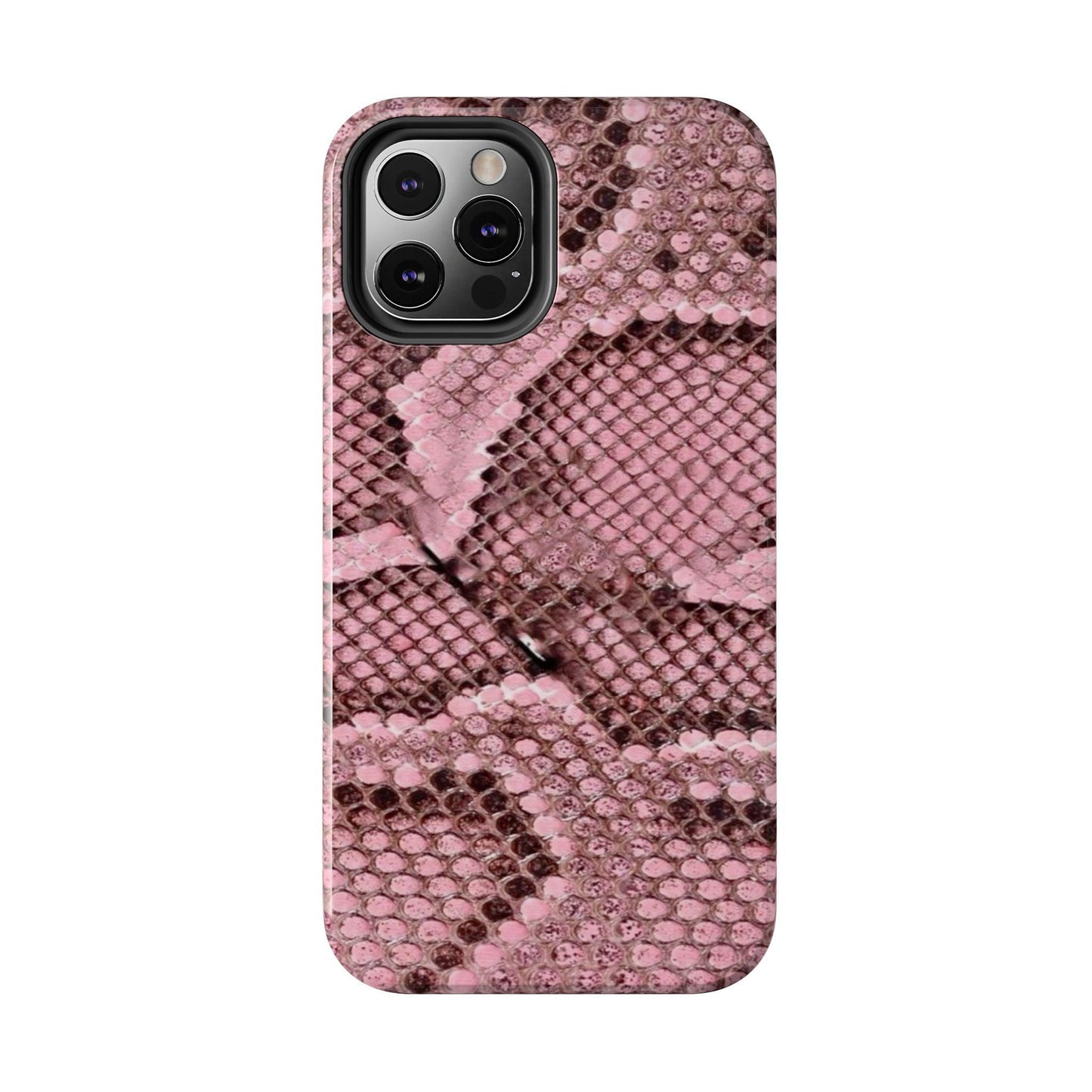 Pink Python Scales Tough iPhone Cases