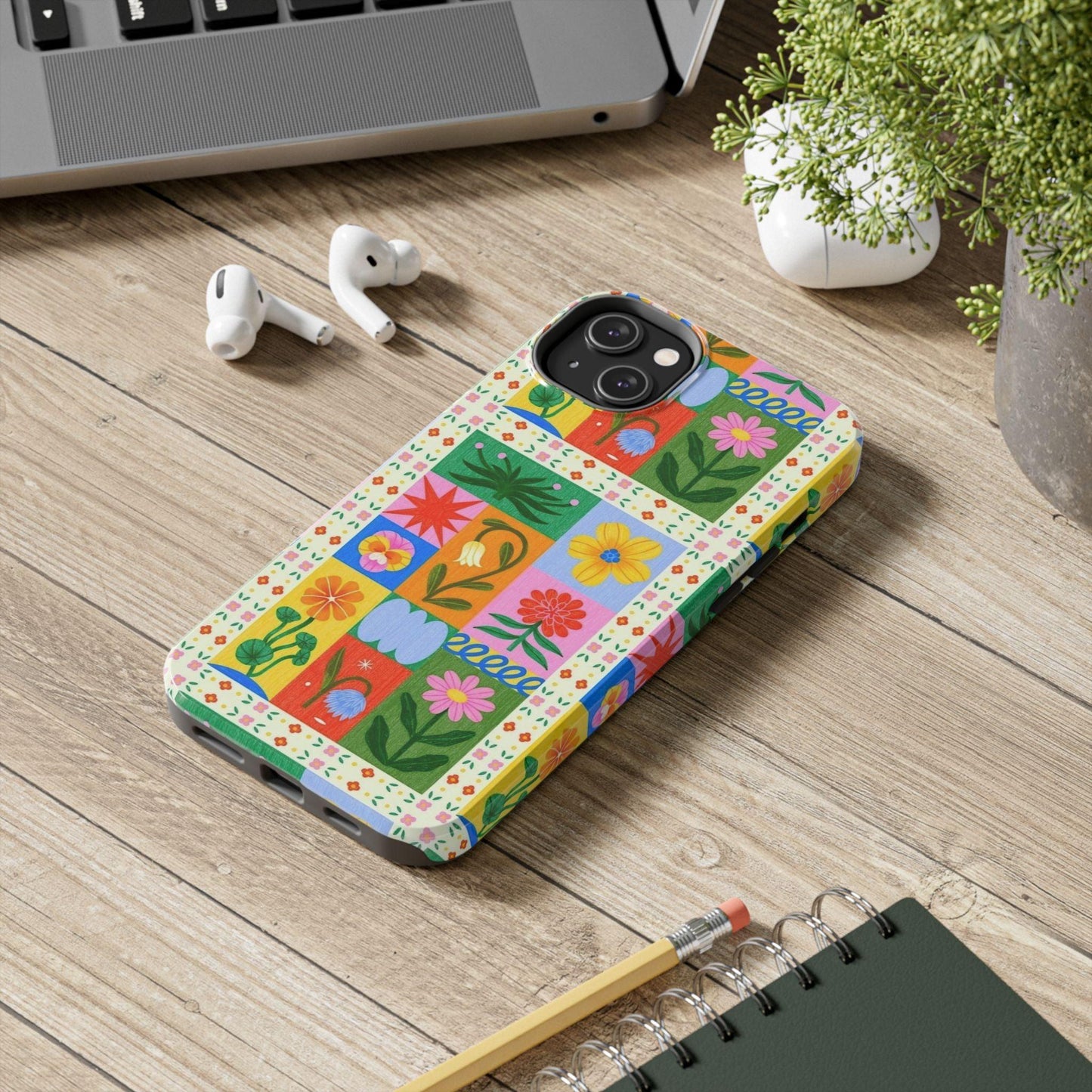 Flower Garden Paradise Tough iPhone Cases