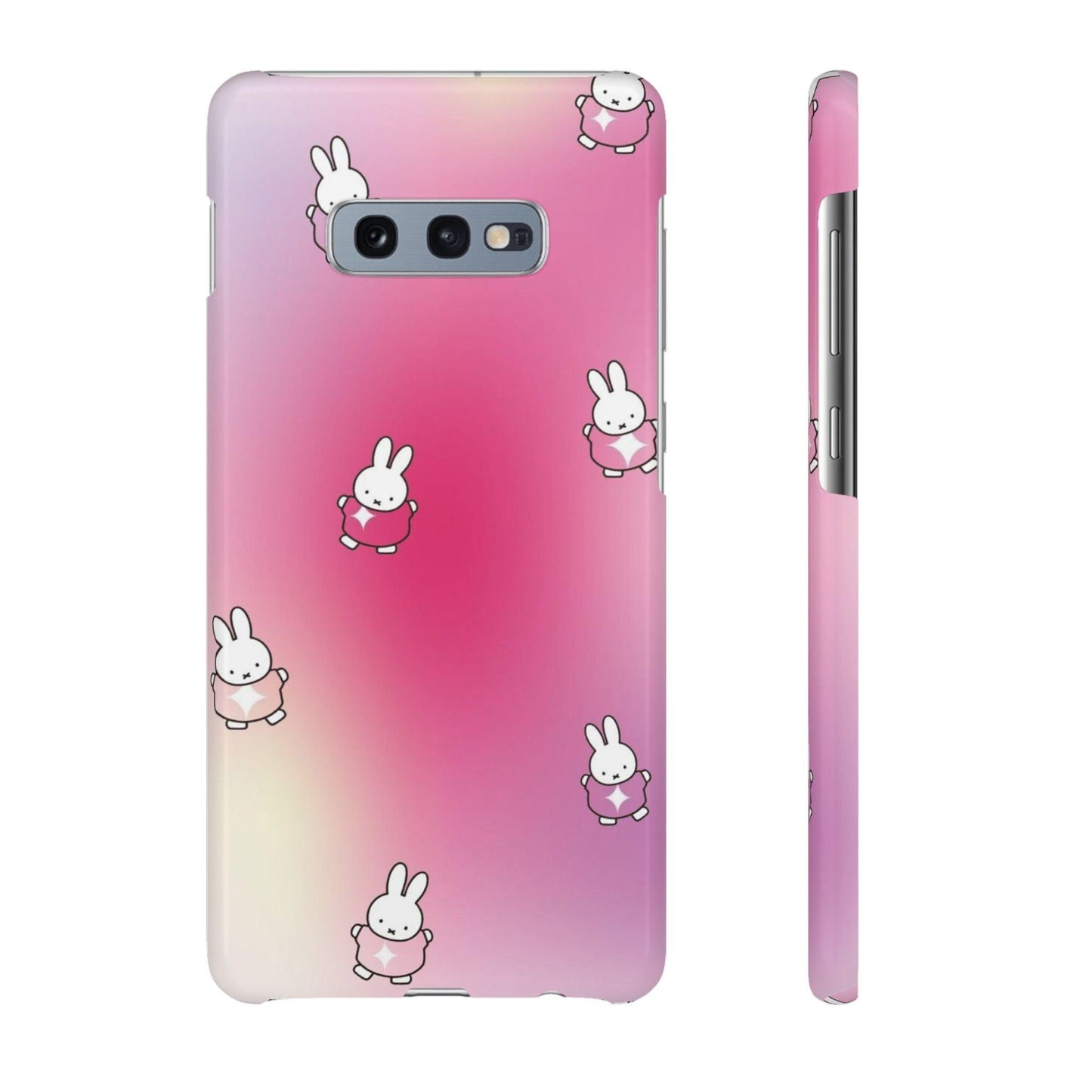 The Bunny Aura Pink Snap Cases