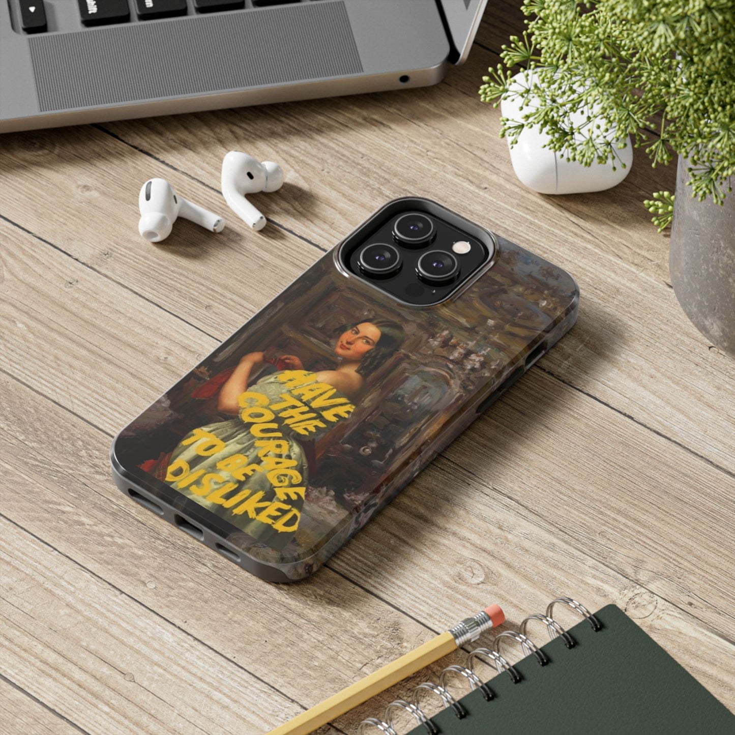 Victorian Art Twist - Have Courage - iPhone Cases