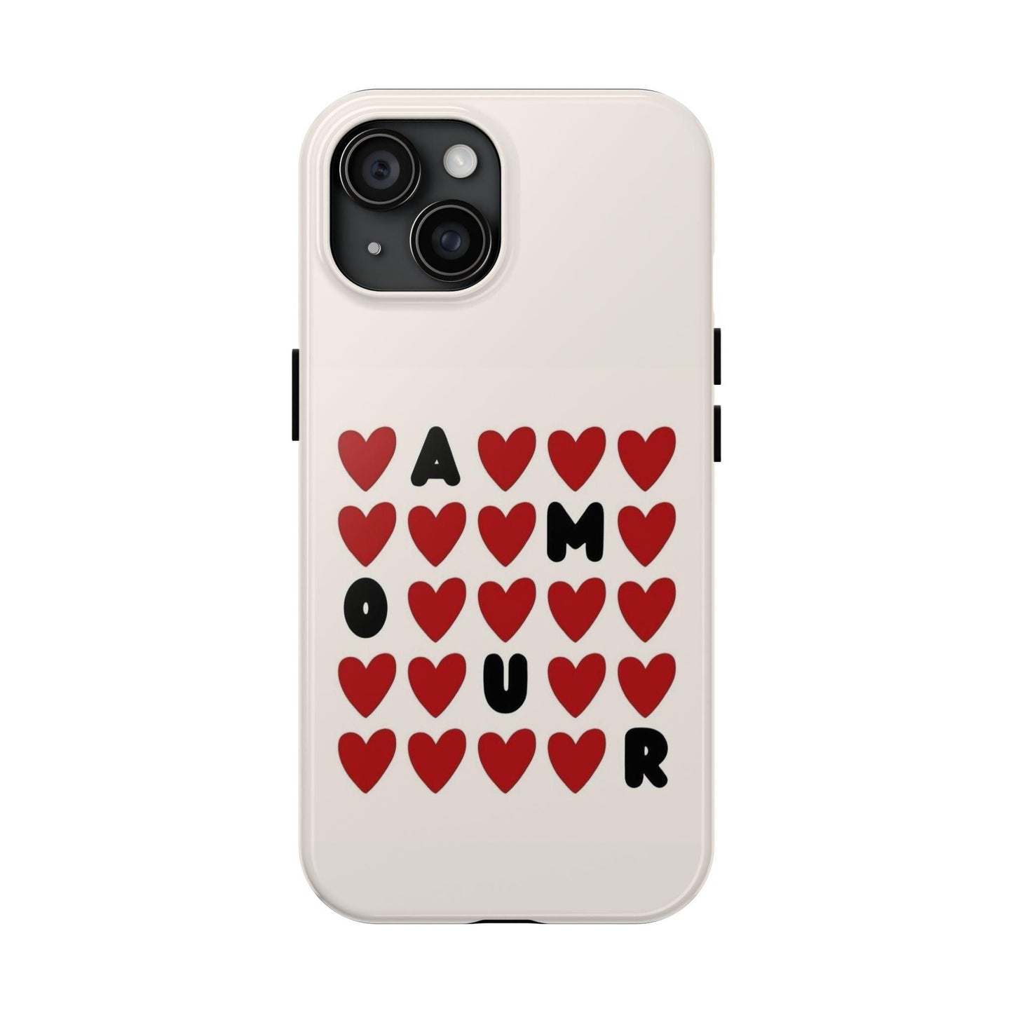 Amour Valentines Hearts Tough iPhone Cases