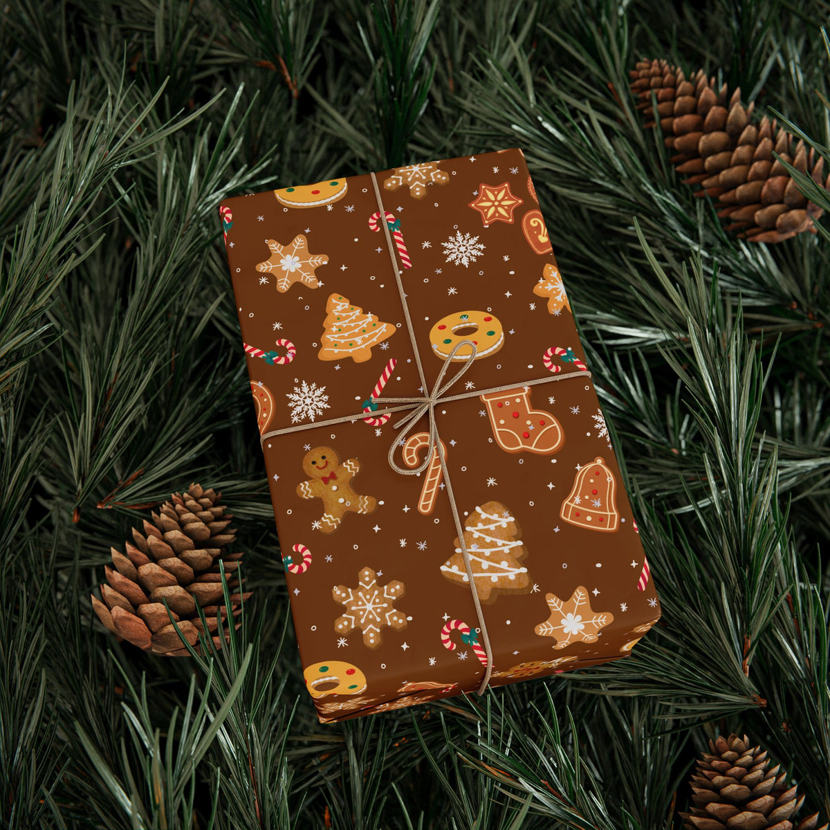 The Cookie Wonderland Brown Wrapping Paper Roll