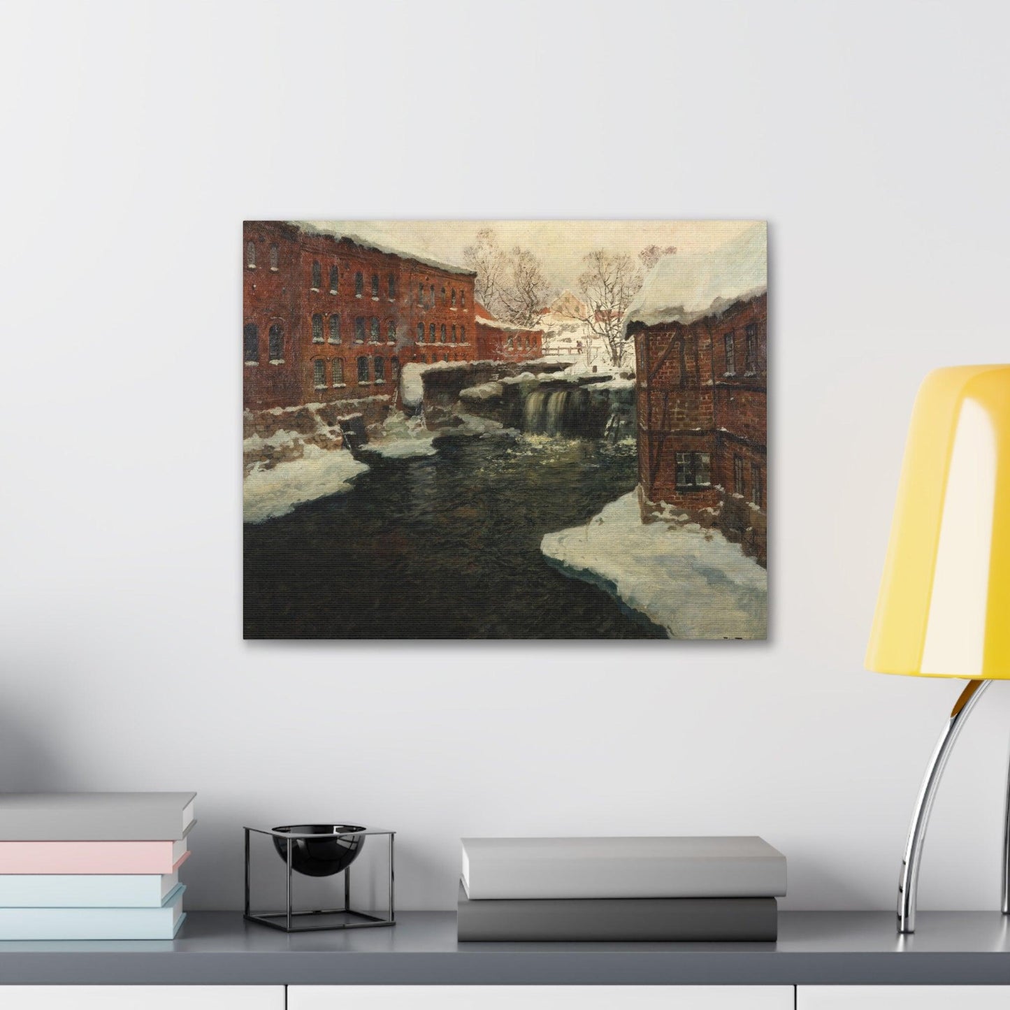 Claude Monet's Mill Scene - Canvas Gallery Wraps