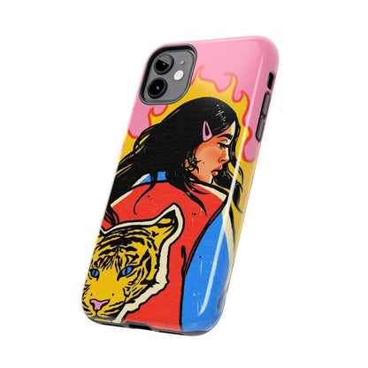 Fierce Femme Flames Tough iPhone Cases