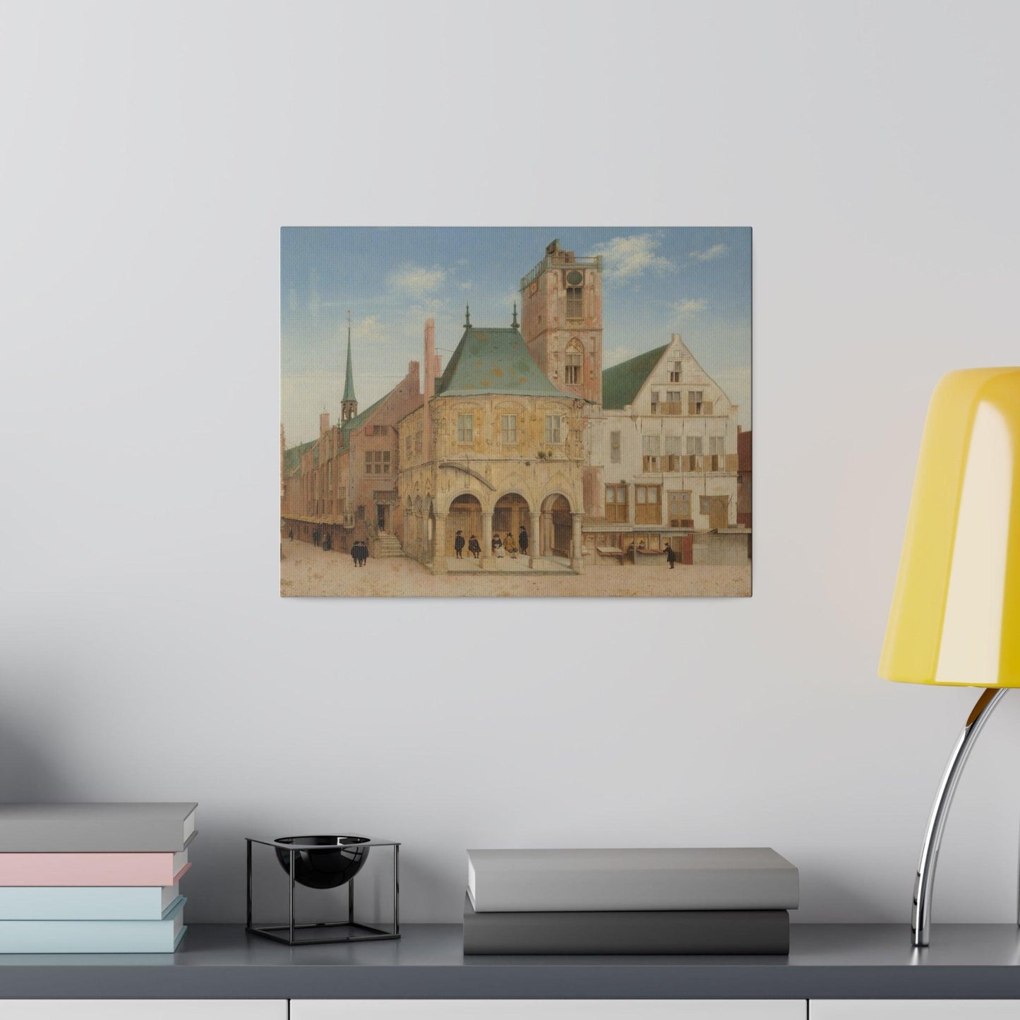 The Old Town Hall of Amsterdam (1657) by Pieter Jansz Saenredam - Matte Canvas, Stretched, 0.75"