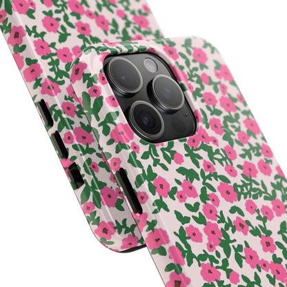 Spring Edition Pink Floral Tough iPhone Cases