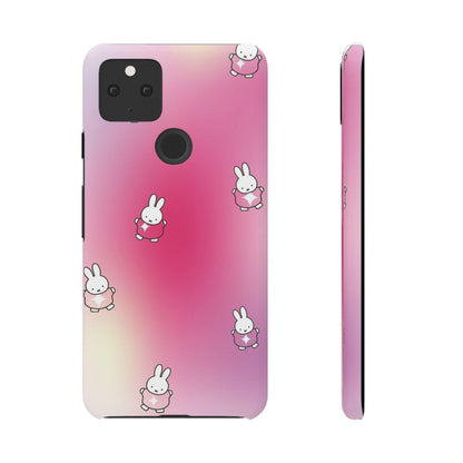 The Bunny Aura Pink Snap Cases