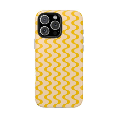 Yellow Dancing Dunes Tough iPhone Cases