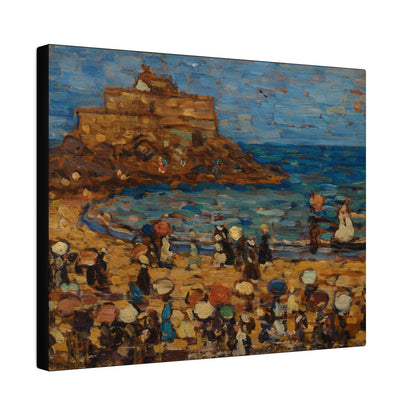 Seascape of St Mâlo by Maurice Brazil Prendergast on a Matte Canvas Stretched 0.75