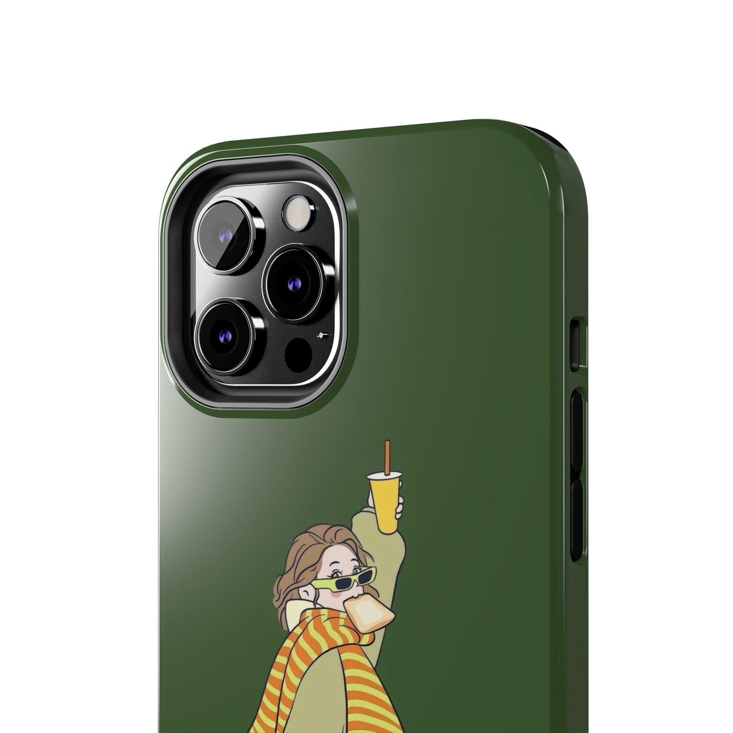 Snack Stroll & Sassy Sips Chic iPhone Cases