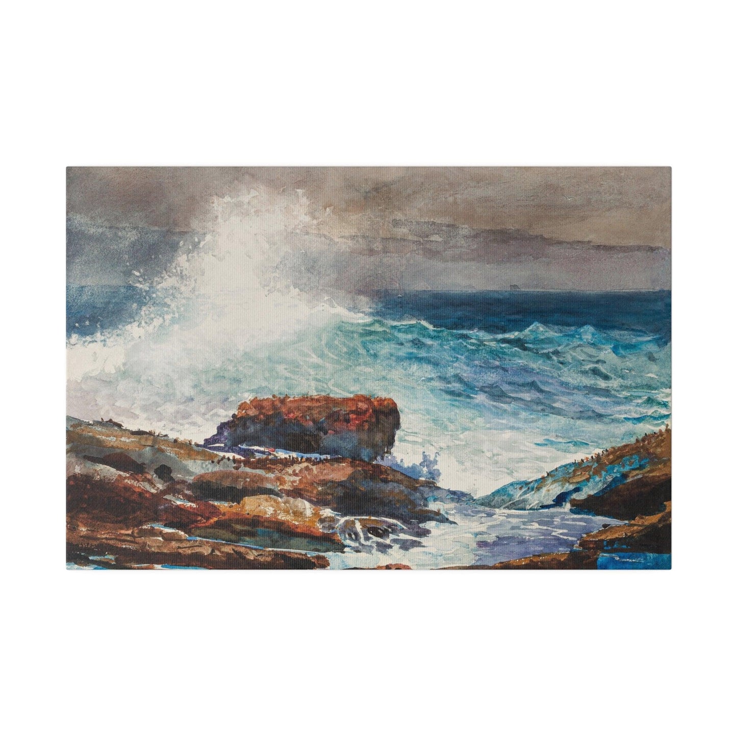 Incoming Tide, Scarboro, Maine (1883) by Winslow Homer - Matte Canvas, Stretched, 0.75"