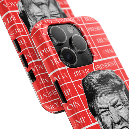 Bold Donald Trump Tough Phone Case - #MAGA & Bitcoin Design