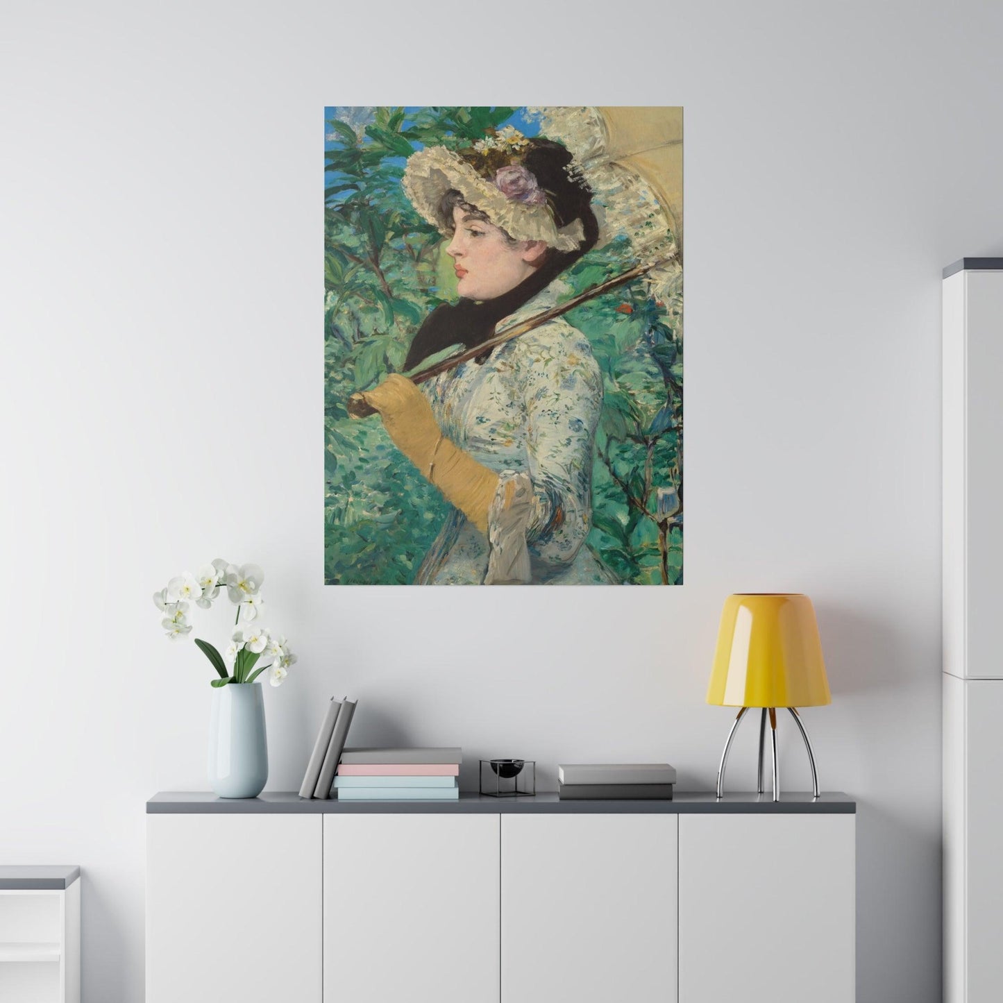 Jeanne Spring (1881) painting in high resolution by Edouard Manet - Matte Canvas, Stretched, 0.75"