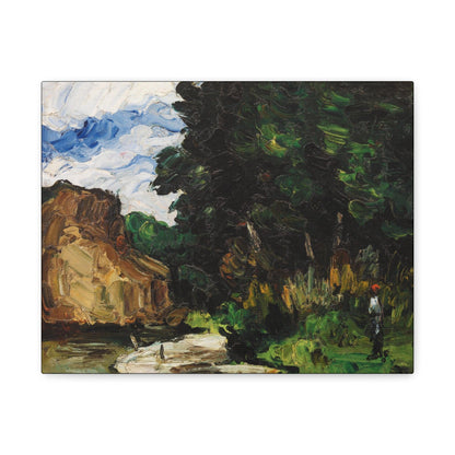 River Bend (Coin de rivière) (ca. 1865) by Paul Cézanne - Matte Canvas, Stretched, 1.25"