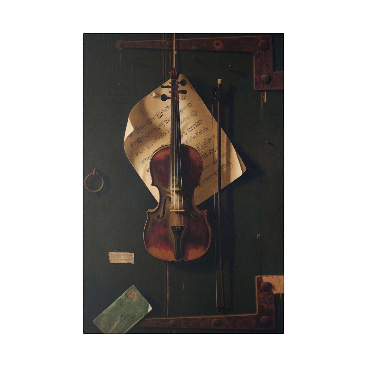 Still Life with Violin by William Harnett (1848-1892) - Matte Canvas, Stretched, 0.75"