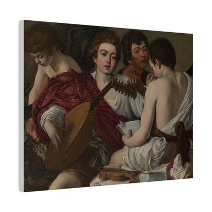 The Musicians by Caravaggio by Caravaggio (Michelangelo Merisi) - Matte Canvas, Stretched, 0.75"