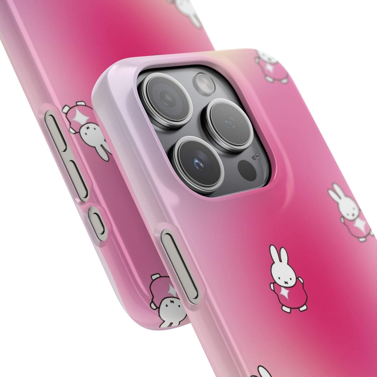 The Bunny Aura Pink Snap Cases