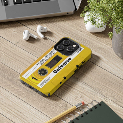 Retro Yellow Cassette Tape iPhone Cases