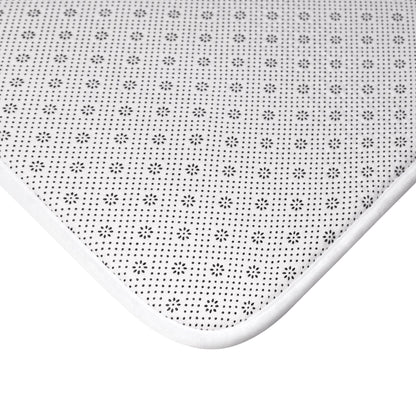 Minimalist Retro Bath Mat - Bath Mat in black and white