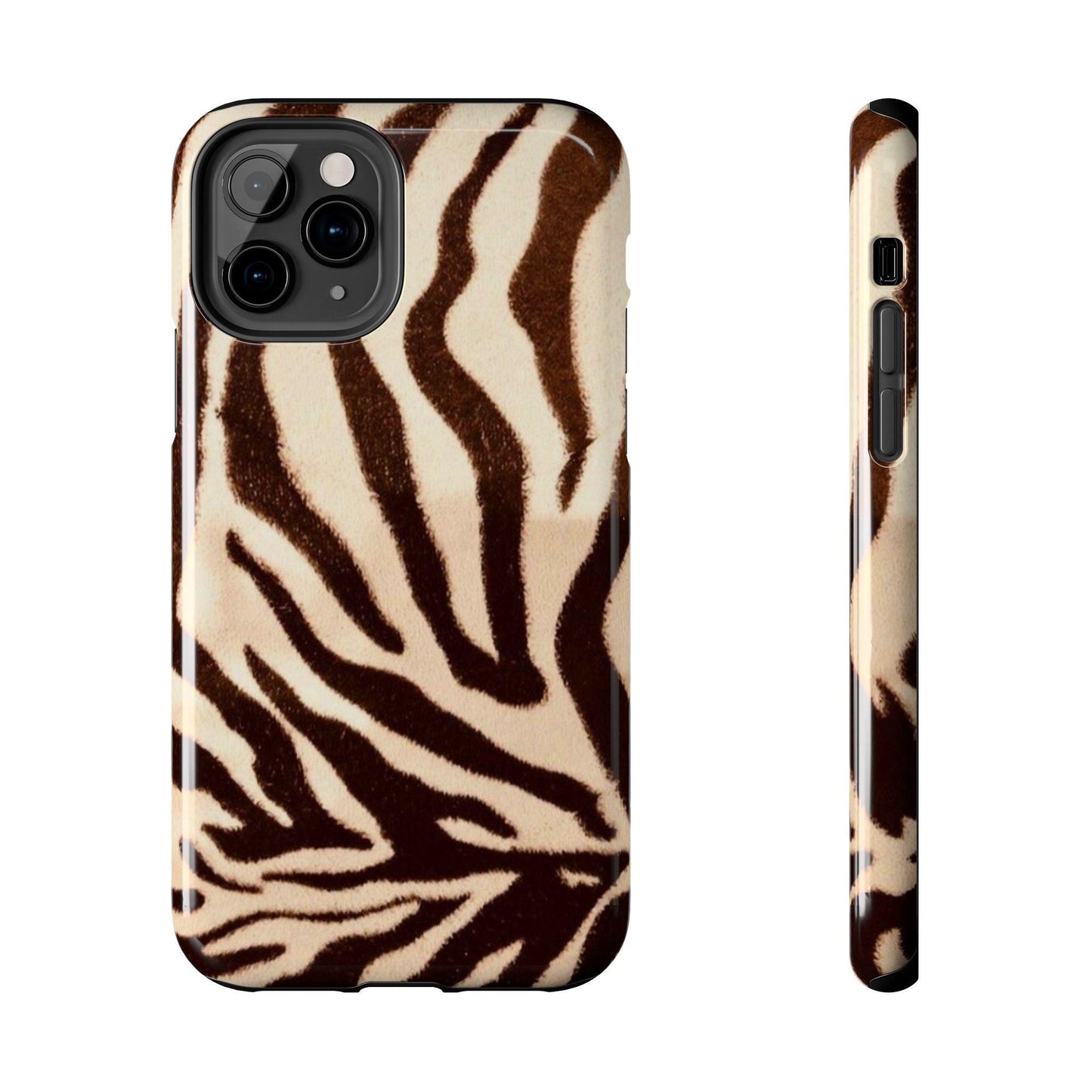 Taupe Twilights Stripe Tough iPhone Cases