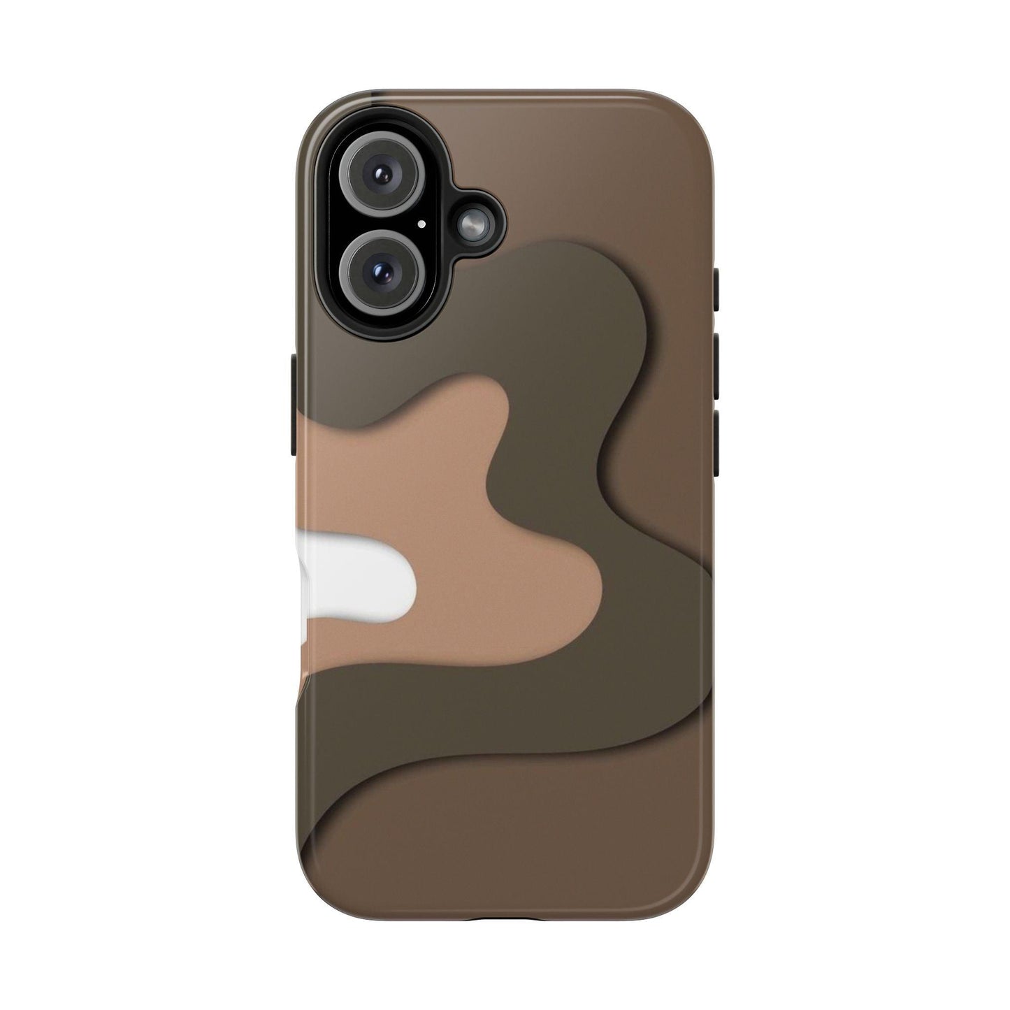 Brown Town Flows Tough iPhone Cases