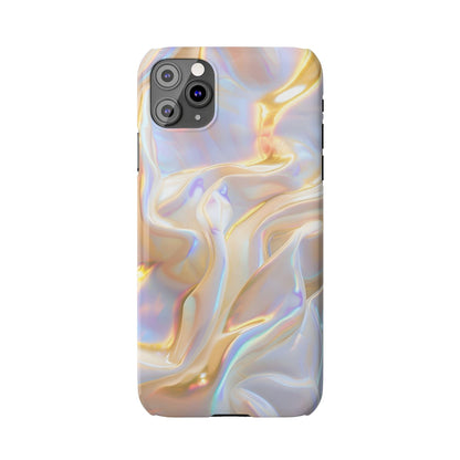 Iridescent Silk Flow Slim iPhone Cases