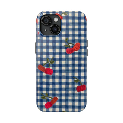 Charming Gingham Tough iPhone Cases