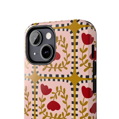 Floral Quirkiness Designer Tough iPhone Cases