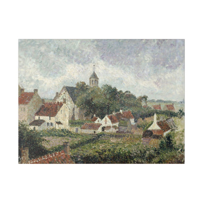 Knocke village (1894) by Camille Pissarro - Matte Canvas, Stretched, 0.75"